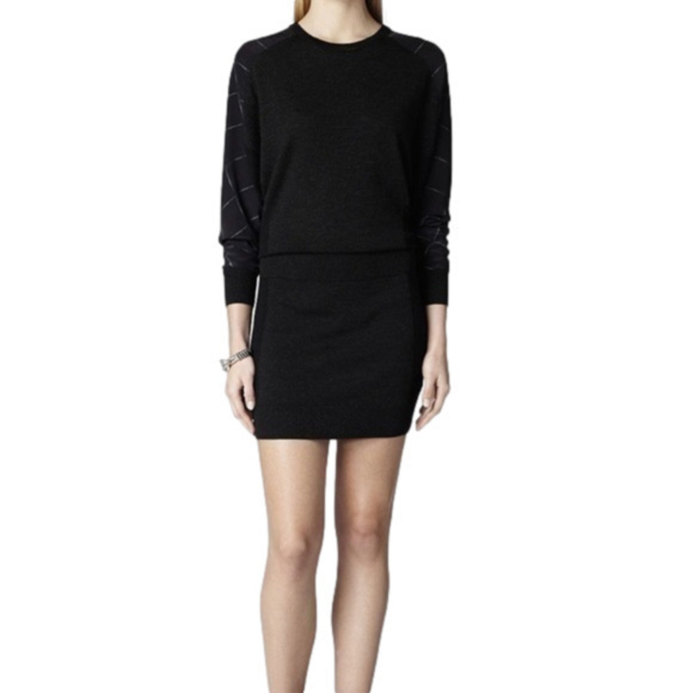 All Saints wool & silk 100% wool 100% silk Tahara dress